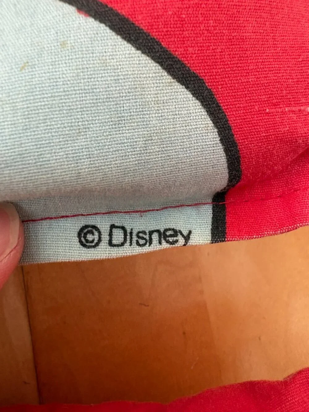 lot of 2 Disney’s Mickey Mouse Decorative Pillow Red 14” Bedroom Sofa